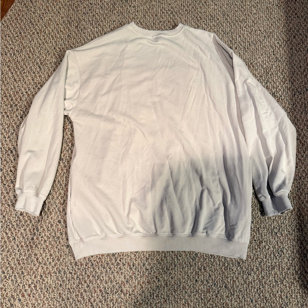 Blue Velvet American Flag Patchwork Crewneck Swea… - image 4